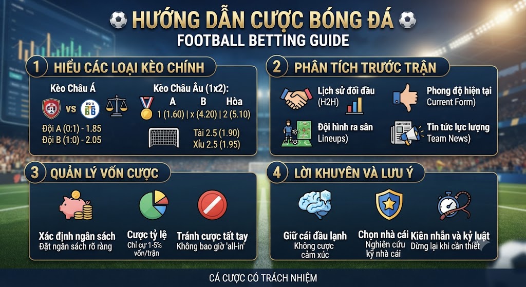 hướng dẫn cược bóng đá