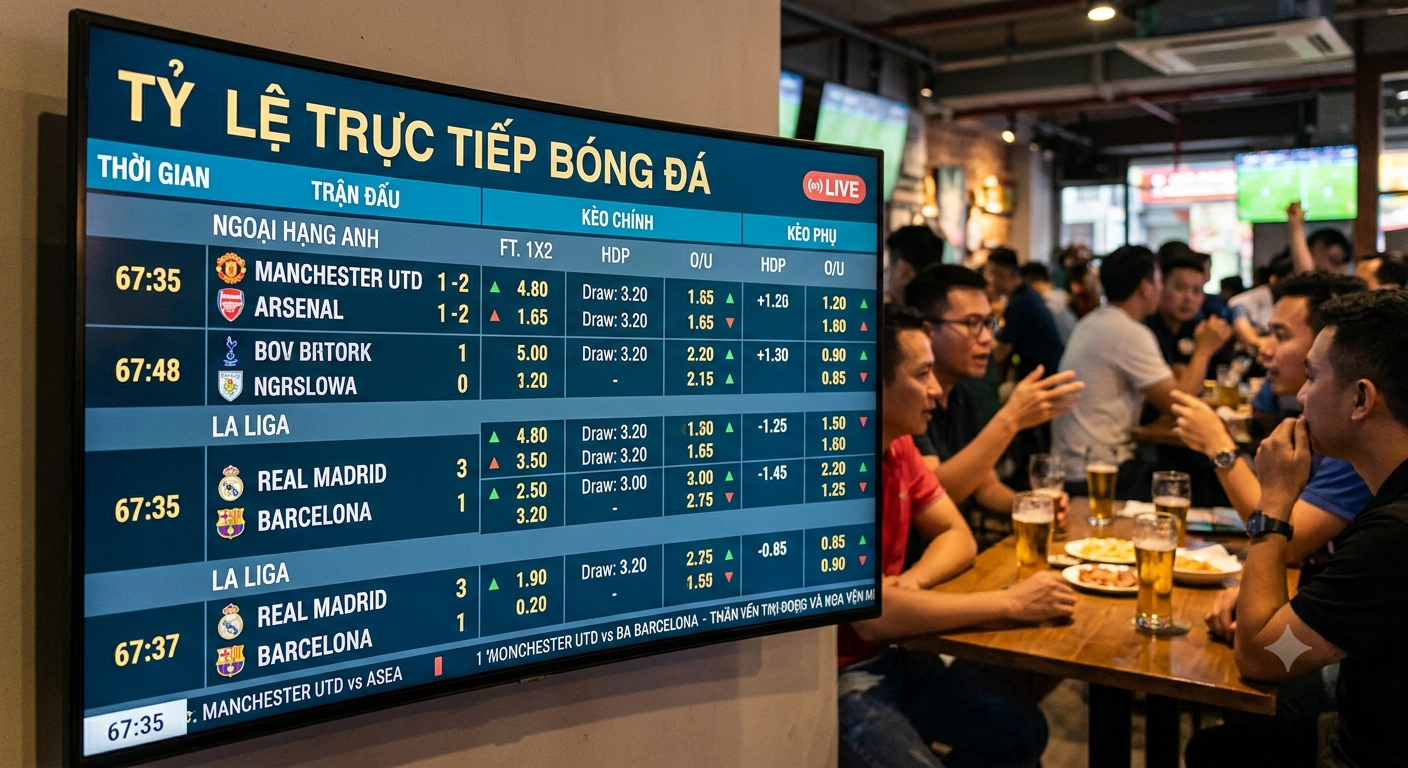 tỷ lệ trực tiếp bóng đá